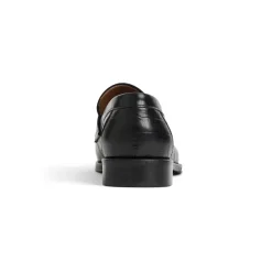 Bruno Magli Nathan Penny Loafer- Black Croc Black Croc-Print Leather Sale