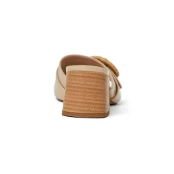 Bruno Magli Page Single Band Sandal Beige Patent Outlet