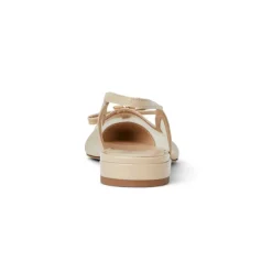 Bruno Magli Pamina Slingback Flat Sand Patent Sand Patent Leather Outlet