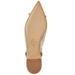 Bruno Magli Pamina Slingback Flat Sand Patent Sand Patent Leather Outlet