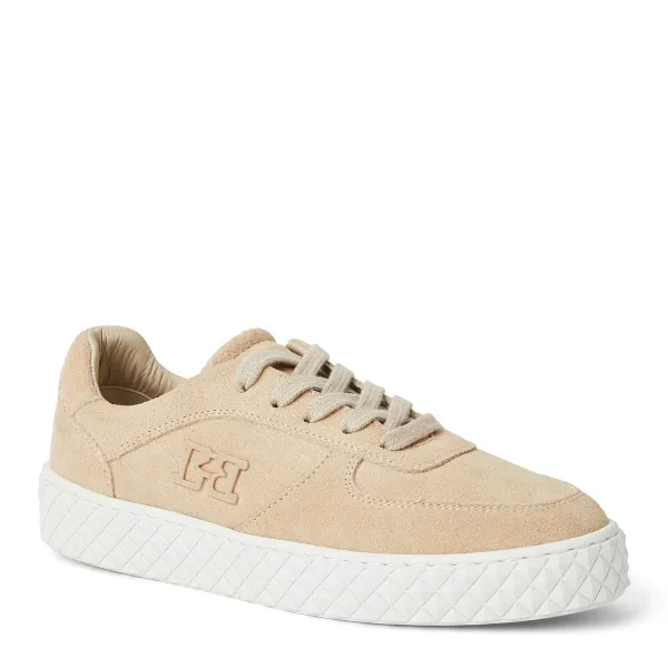 Bruno Magli Paola Platform Sneaker Sand Suede