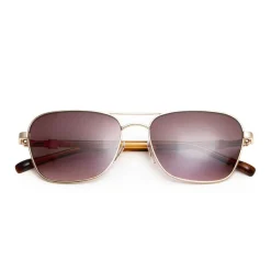 Bruno Magli Playa Aviator Sunglasses Gold Tortoise Outlet