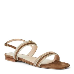 Bruno Magli Portia Sandal Brown/Natural Suede Brown Suede Hot