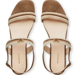 Bruno Magli Portia Sandal Brown/Natural Suede Brown Suede Hot