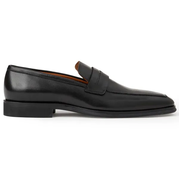 Bruno Magli Raging Leather Penny Loafer Black Hot