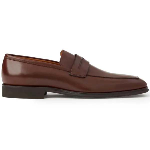 Bruno Magli Raging Leather Penny Loafer Cognac Clearance