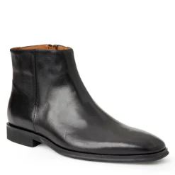 Bruno Magli Raging Leather Side Zip Boot Black New