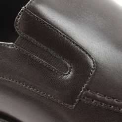 Bruno Magli Raging Leather Slip-On Dark Brown Leather Sale