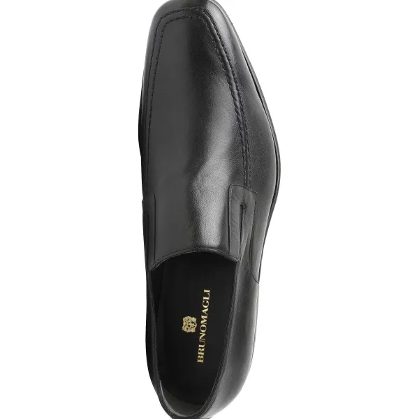 Bruno Magli Raging Leather Slip-On Black Leather Online