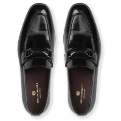 Bruno Magli Saffo Slip On Black Bit Loafer Black Leather Outlet