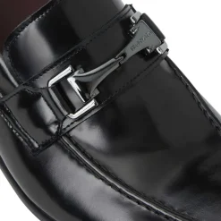 Bruno Magli Saffo Slip On Black Bit Loafer Black Leather Best