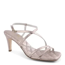 Bruno Magli Sandra Strappy Heel - Champagne Champagne (Metallic) New