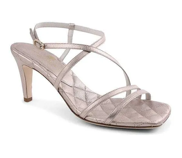 Bruno Magli Sandra Strappy Heel - Champagne Champagne (Metallic) Hot