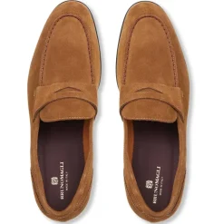Bruno Magli Silas Suede Loafer - Cognac Cognac Suede New