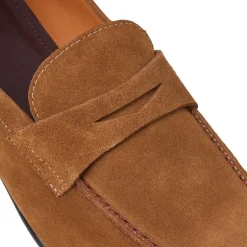 Bruno Magli Silas Suede Loafer - Cognac Cognac Suede New