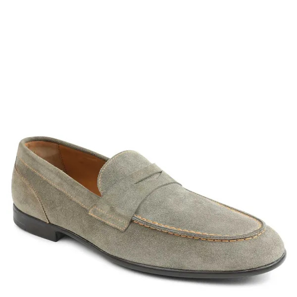 Bruno Magli Silas Suede Loafer - Taupe Taupe Suede Online