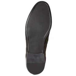 Bruno Magli Silas Suede Loafer-Dark Brown /Ecru Clearance
