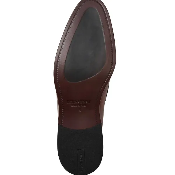 Bruno Magli Silvestro Embosssed Loafer Leather Cognac New