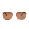 Bruno Magli Sole Aviator Sunglasses Gold Clearance