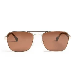 Bruno Magli Sole Aviator Sunglasses Gold Clearance