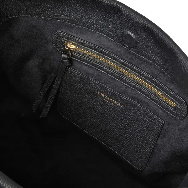 Bruno Magli Sophie Handbag Black Leather Clearance