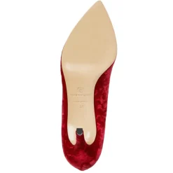Bruno Magli Telma Pointed Toe Pump Red Velvet Discount