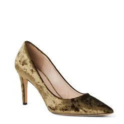 Bruno Magli Telma Pointed Toe Pump- Olive Velvet /Red Velvet Clearance