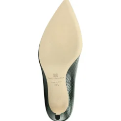 Bruno Magli Telma Snake-Print Leather Pointed-Toe Pump - Emerald Emerald Viper