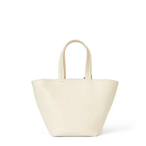 Bruno Magli Tessa Mini Tote Calf Cream New