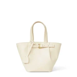 Bruno Magli Tessa Mini Tote Calf Cream New