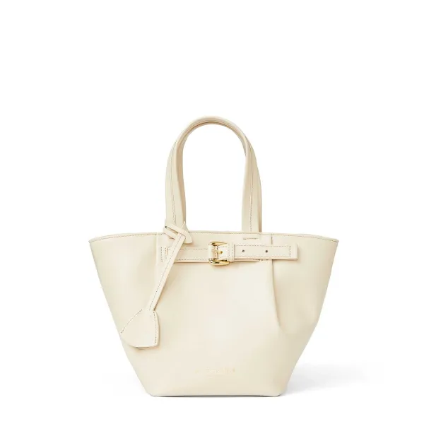 Bruno Magli Tessa Mini Tote Calf Cream New