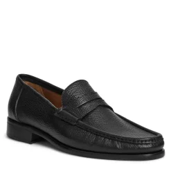 Bruno Magli Tonio Slip On Loafer Cervo Leather Black Clearance