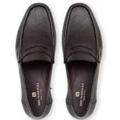 Bruno Magli Tonio Slip On Loafer Cervo Leather Brown Discount