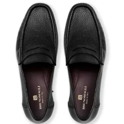 Bruno Magli Tonio Slip On Loafer Cervo Leather Black Outlet