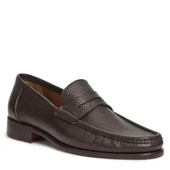 Bruno Magli Tonio Slip On Loafer Cervo Leather Brown