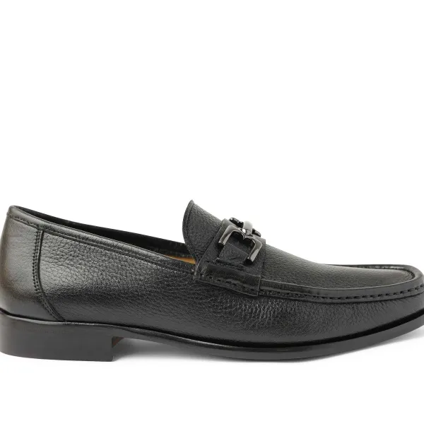 Bruno Magli Trieste Classic Leather Moccasin Black Cervo Best