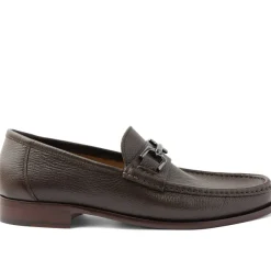Bruno Magli Trieste Classic Leather Moccasin Dark Brown Cervo Clearance