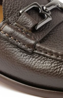 Bruno Magli Trieste Classic Leather Moccasin Dark Brown Cervo New