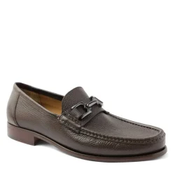 Bruno Magli Trieste Classic Leather Moccasin Dark Brown Cervo New