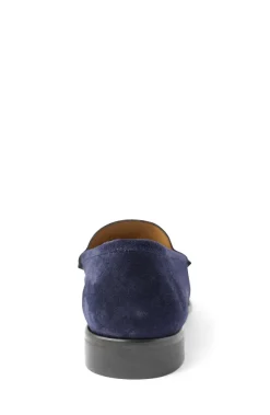Bruno Magli Trieste Classic Leather Moccasin Navy Suede Best