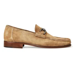 Bruno Magli Trieste Classic Suede Moccasin Taupe Suede Sale