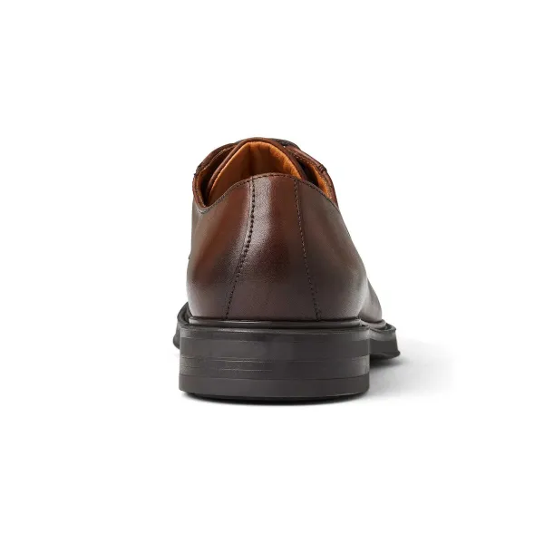Bruno Magli Tyler Split Toe Leather Oxford Cognac New