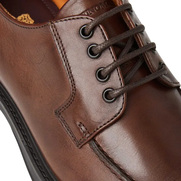 Bruno Magli Tyler Split Toe Leather Oxford Cognac New