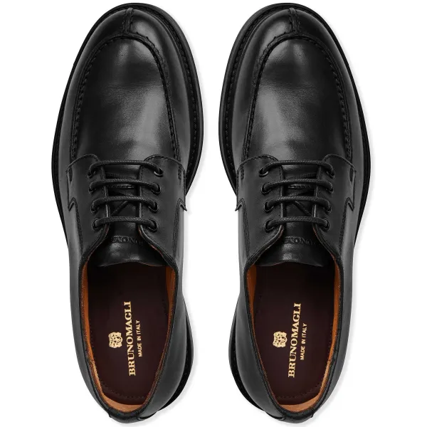 Bruno Magli Tyler Split Toe Leather Oxford Black