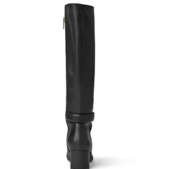 Bruno Magli Victoria Tall Shafted Leather Boot Black New