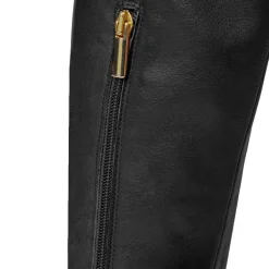 Bruno Magli Victoria Tall Shafted Leather Boot Black New