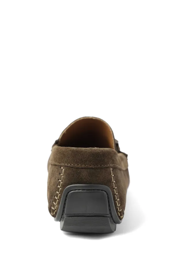 Bruno Magli Xander Casual Driving Moccasin Dark Brown Suede Best