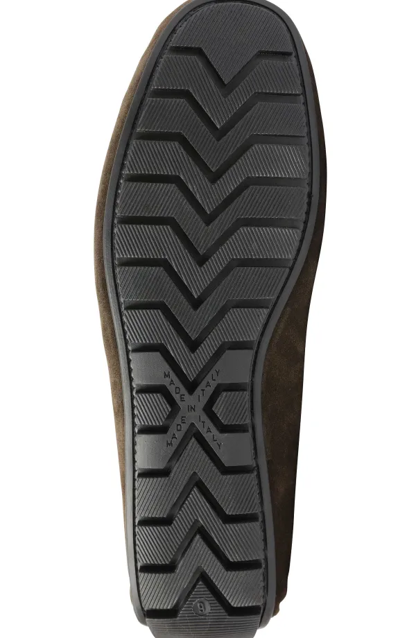 Bruno Magli Xander Casual Driving Moccasin Dark Brown Suede Best