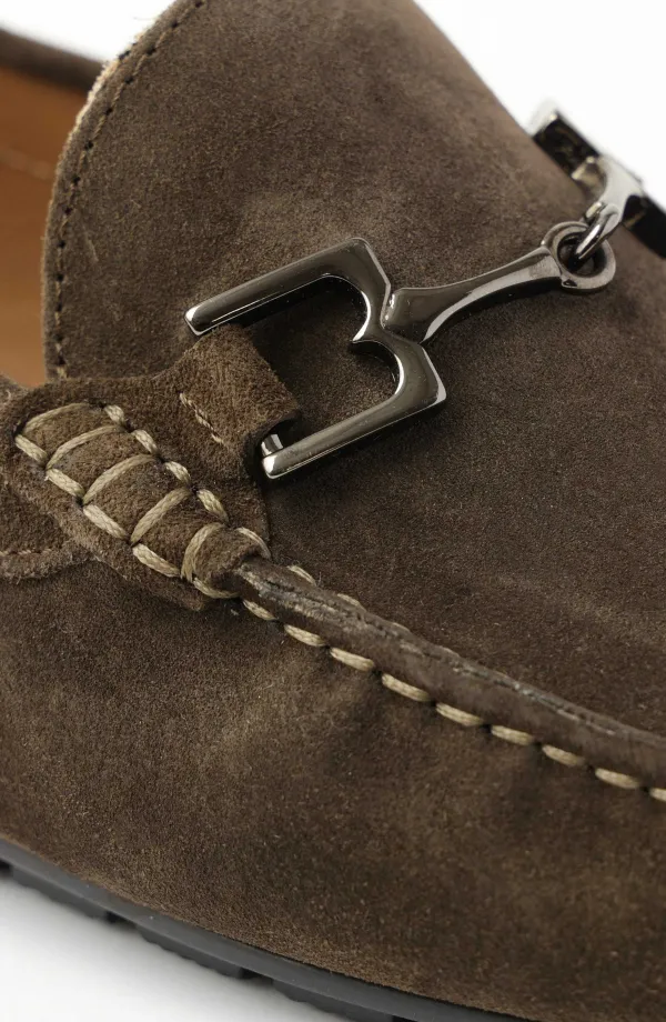 Bruno Magli Xander Casual Driving Moccasin Dark Brown Suede Best