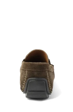Bruno Magli Xander Casual Driving Moccasin Dark Brown Suede New